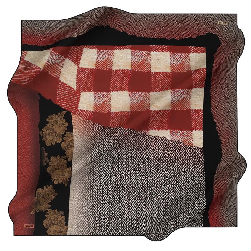 Aker Mary-Jane Women Silk Scarf No. 16 - Beautiful Hijab Styles