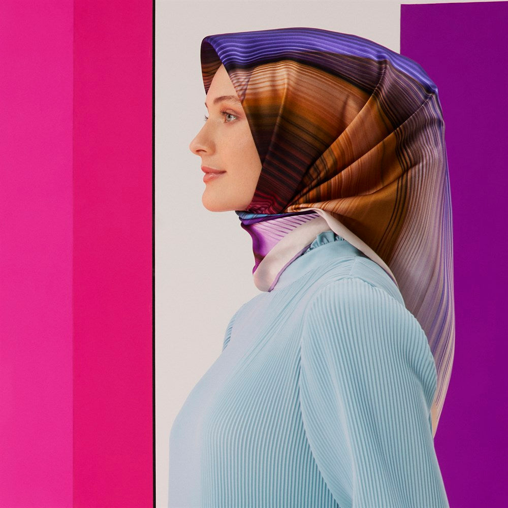 Armine Summer Wave Silk Hair Wrap No 1 - Beautiful Hijab Styles