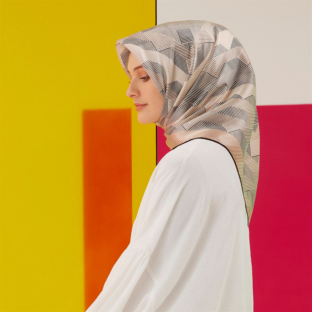 Armine Z-Labyrinth Women Silk Wrap No 1 - Beautiful Hijab Styles
