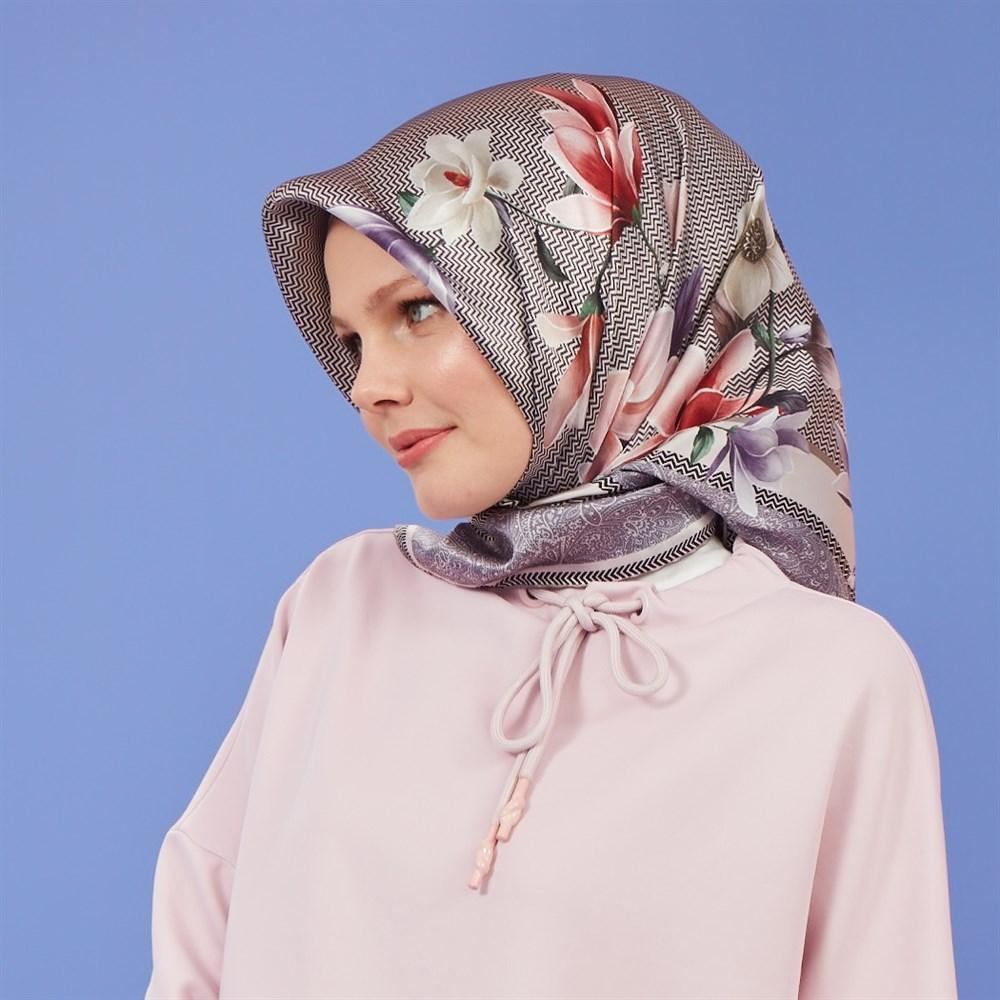 Armine Victoria Floral Silk Twill Scarf No. 1 - Beautiful Hijab Styles