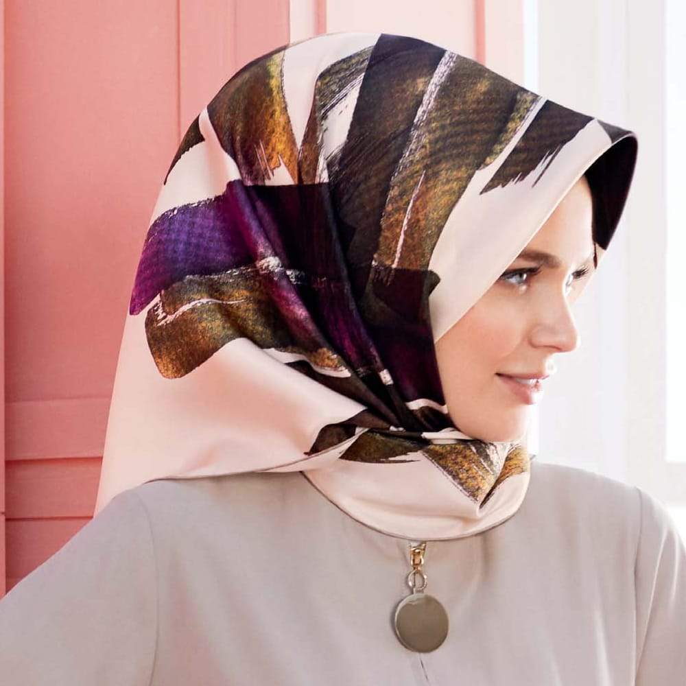 Armine Trendy Silk Scarf Admiral - Beautiful Hijab Styles