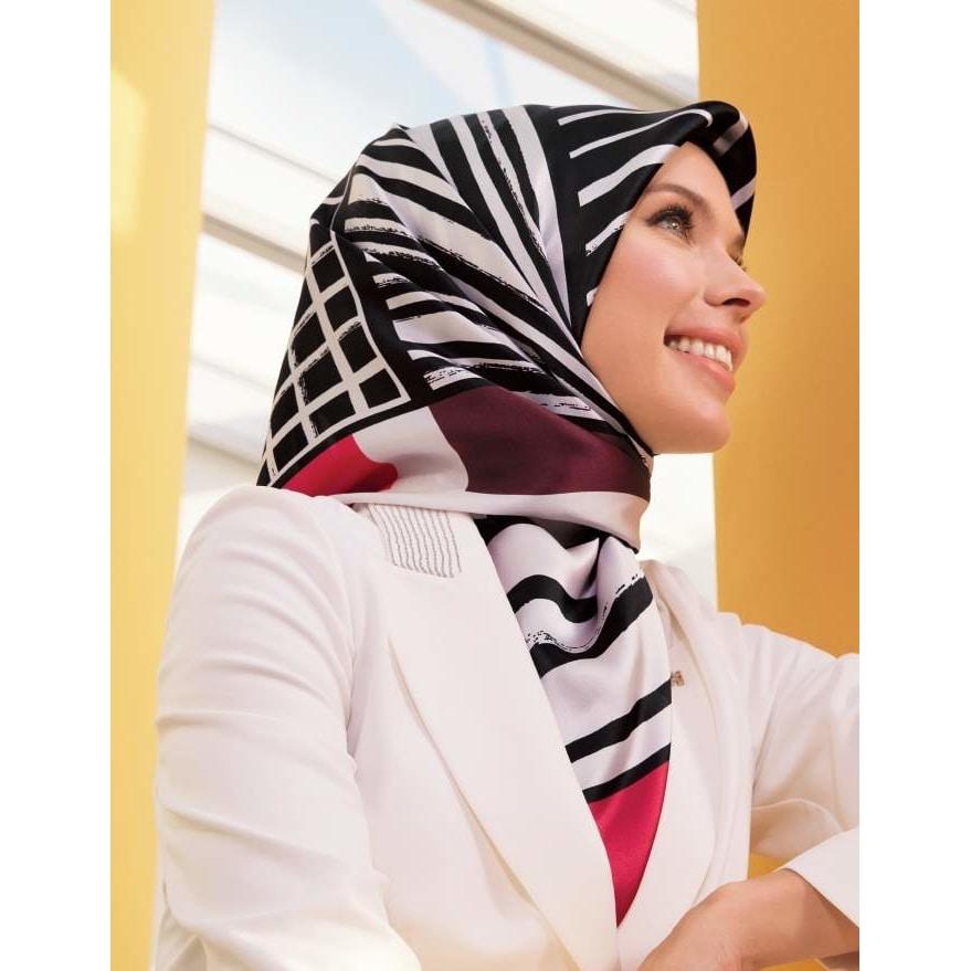 Armine Stylish Turkish Silk Scarf No. 1 - Beautiful Hijab Styles