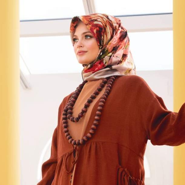Armine Rosa Turkish Silk Scarf No. 1 - Beautiful Hijab Styles