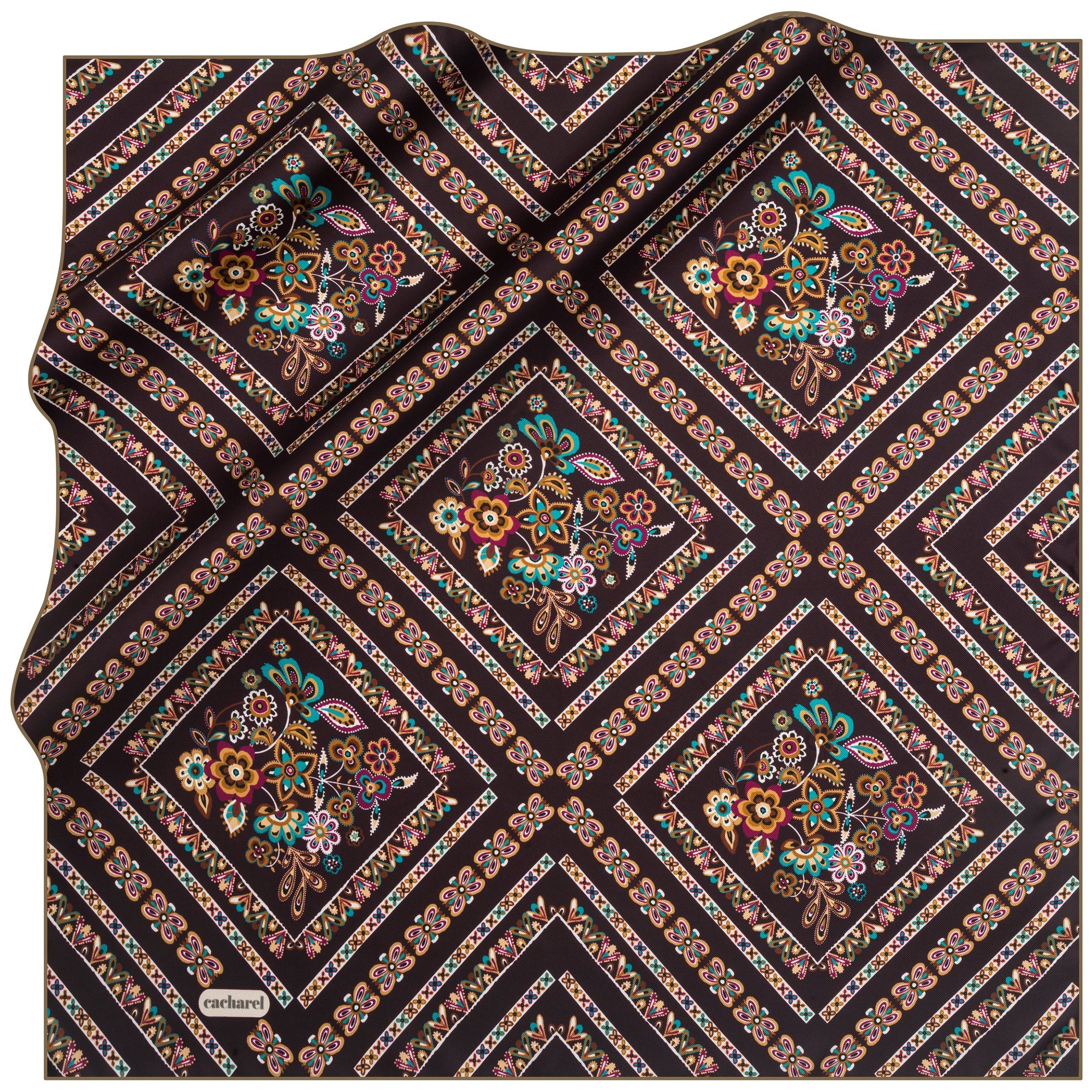 Cacharel Pitoria Silk Twill Scarf No. 31 - Beautiful Hijab Styles