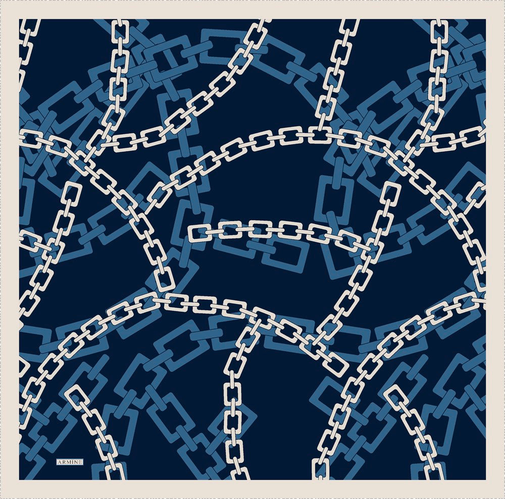 Armine Love Chain Ladies Silk Scarf No 14 - Beautiful Hijab Styles