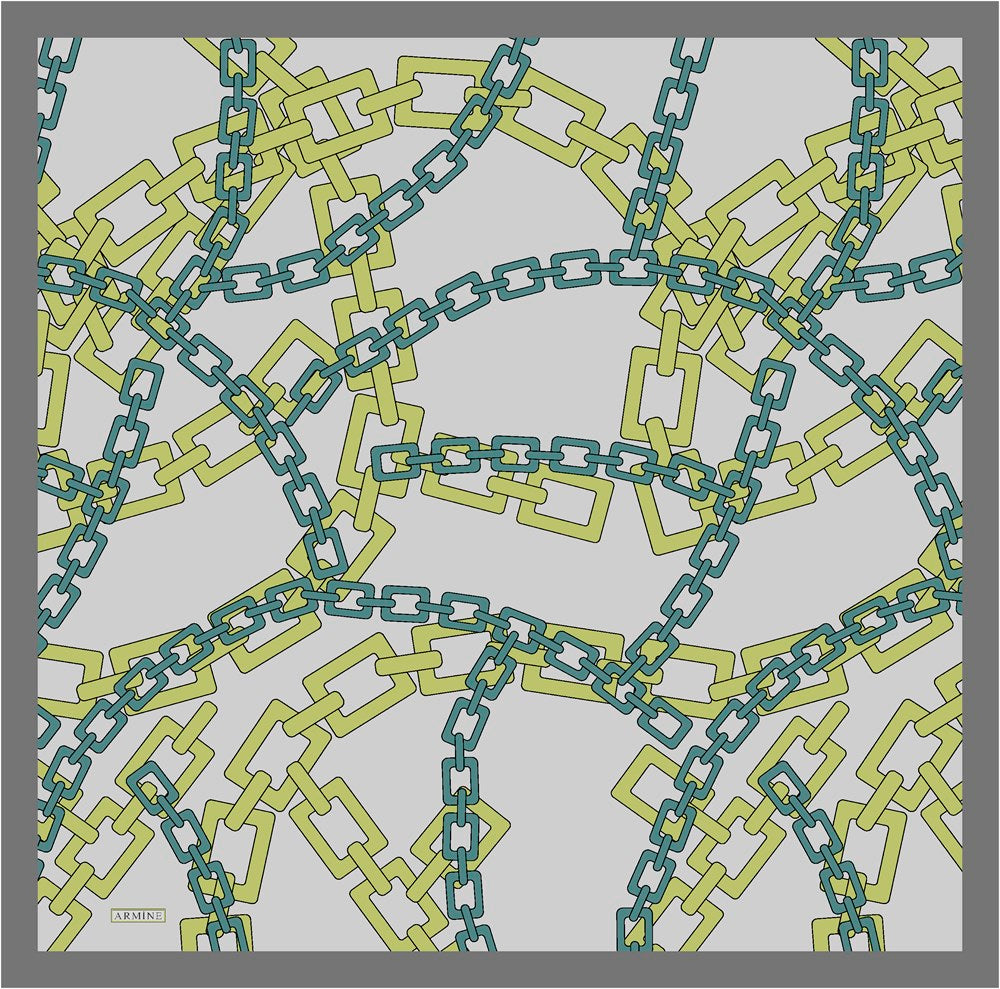 Armine Love Chain Ladies Silk Scarf No 5 - Beautiful Hijab Styles