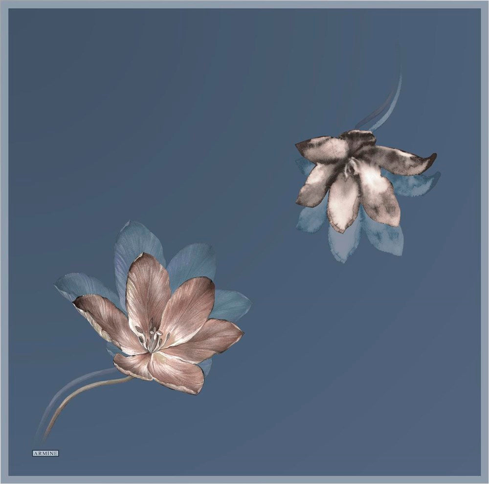 Armine Peace Floral Silk Scarf No 33 - Beautiful Hijab Styles