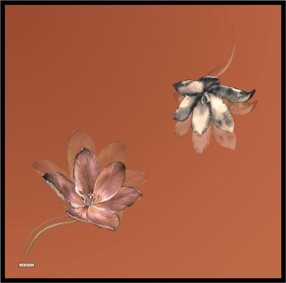 Armine Peace Floral Silk Scarf No 34 - Beautiful Hijab Styles