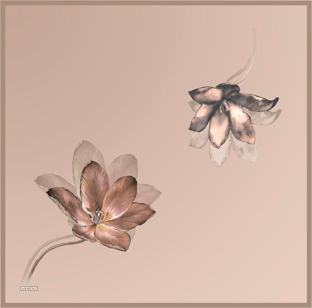 Armine Peace Floral Silk Scarf No 36 - Beautiful Hijab Styles