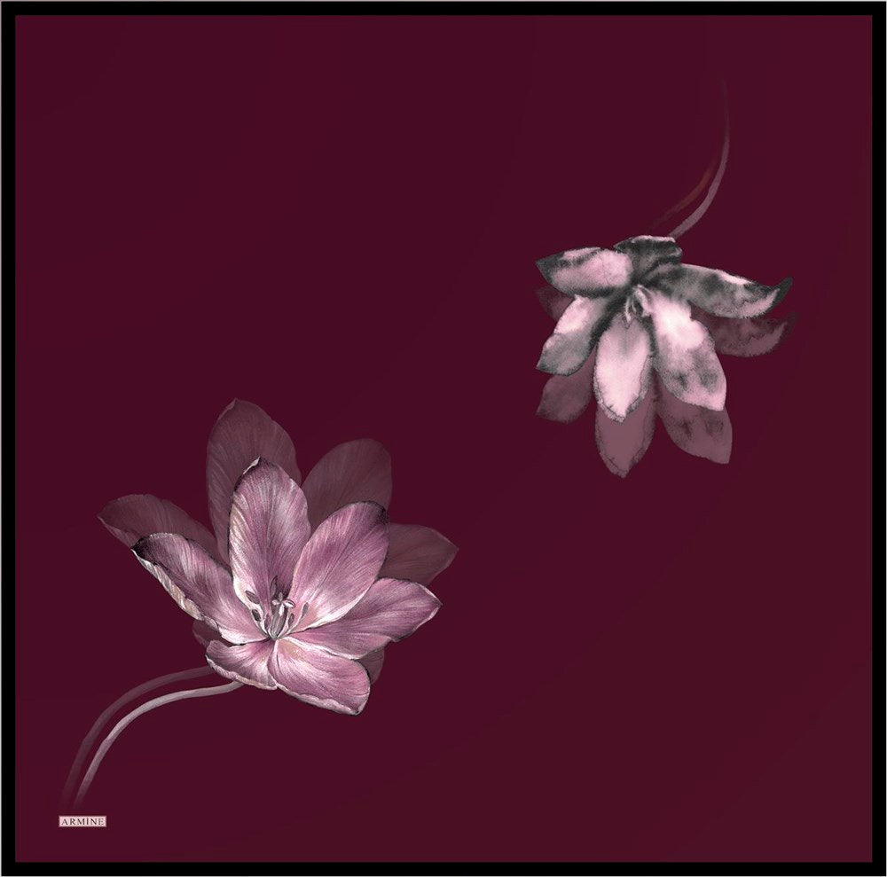 Armine Peace Floral Silk Scarf No 42 - Beautiful Hijab Styles