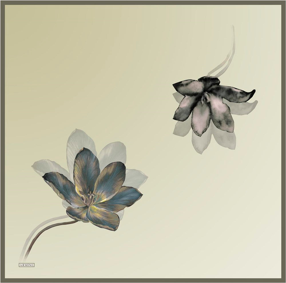 Armine Peace Floral Silk Scarf No 59 - Beautiful Hijab Styles