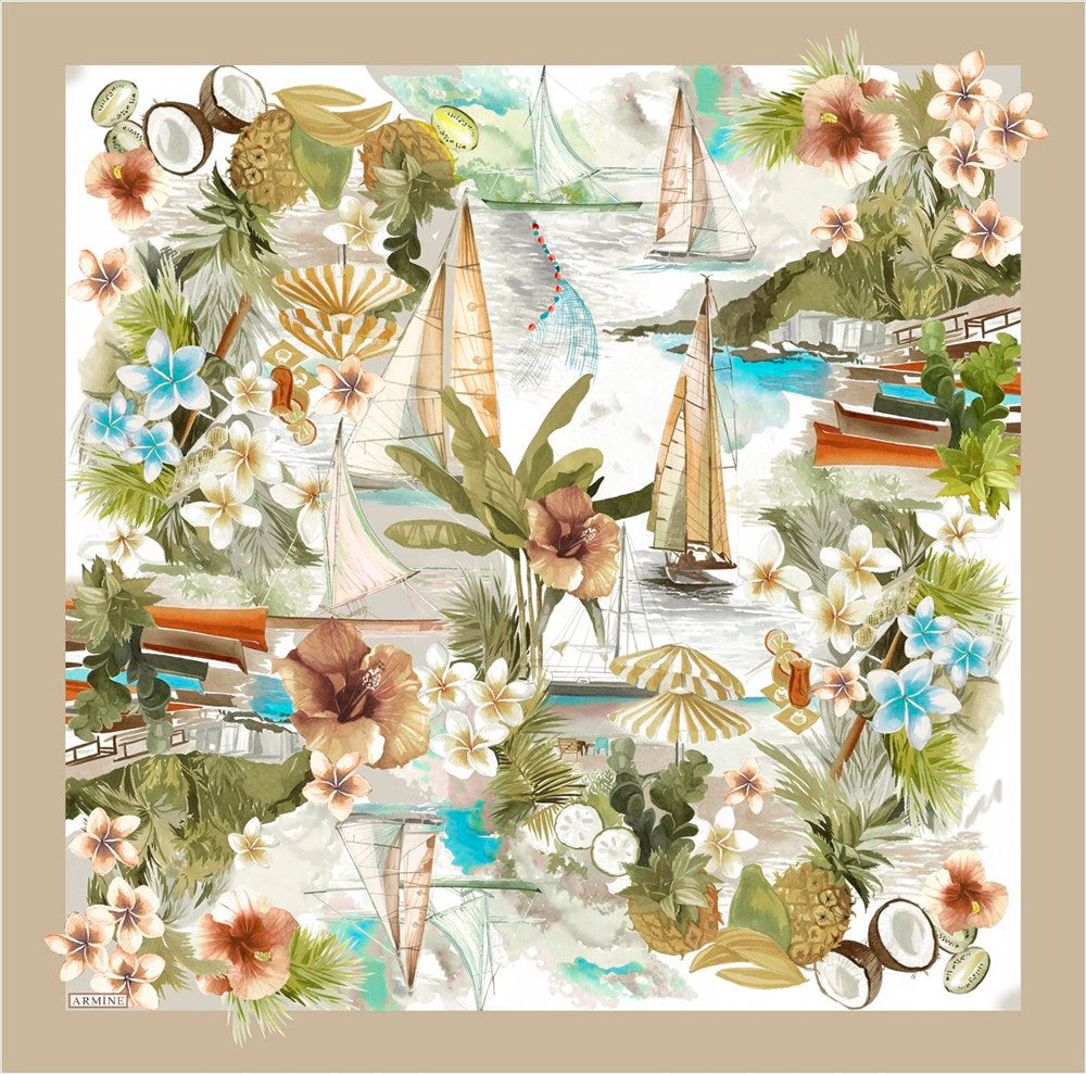 Armine Tropical Dream Silk Scarf No 8 - Beautiful Hijab Styles