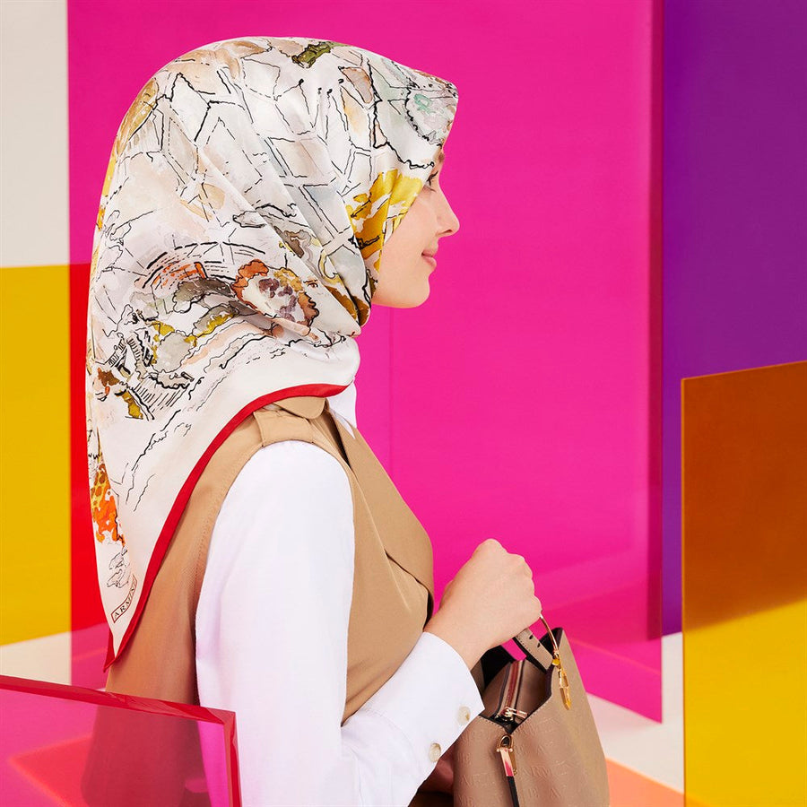 Armine Capitol Women Silk Scarf No. 31 - Beautiful Hijab Styles