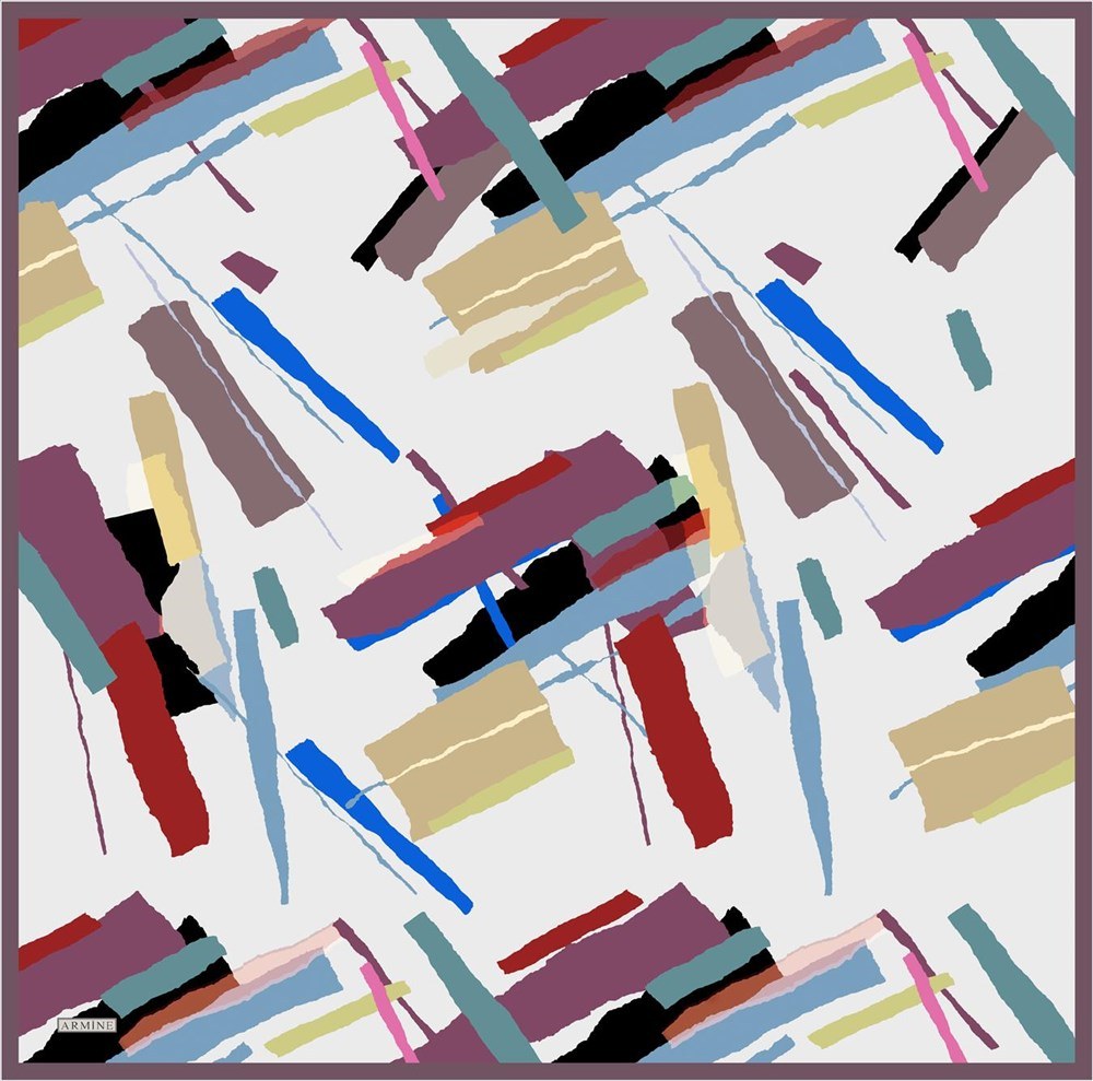 Armine Confetti Chic Silk Scarf No 54 - Beautiful Hijab Styles