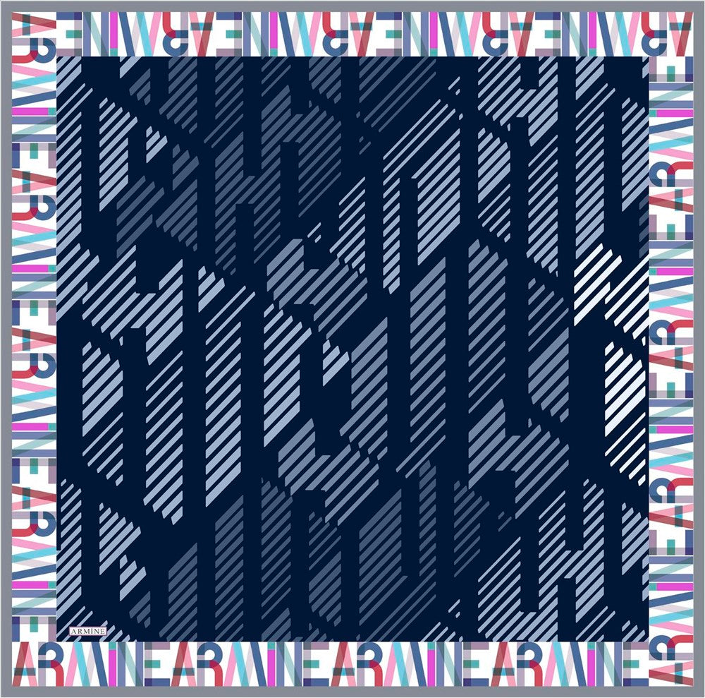 Armine Matrix Modern Silk Scarf No 2 - Beautiful Hijab Styles