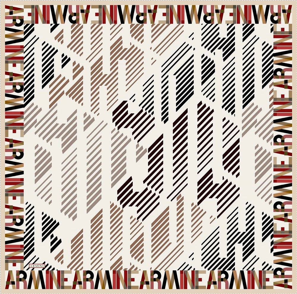 Armine Matrix Modern Silk Scarf No 37 - Beautiful Hijab Styles