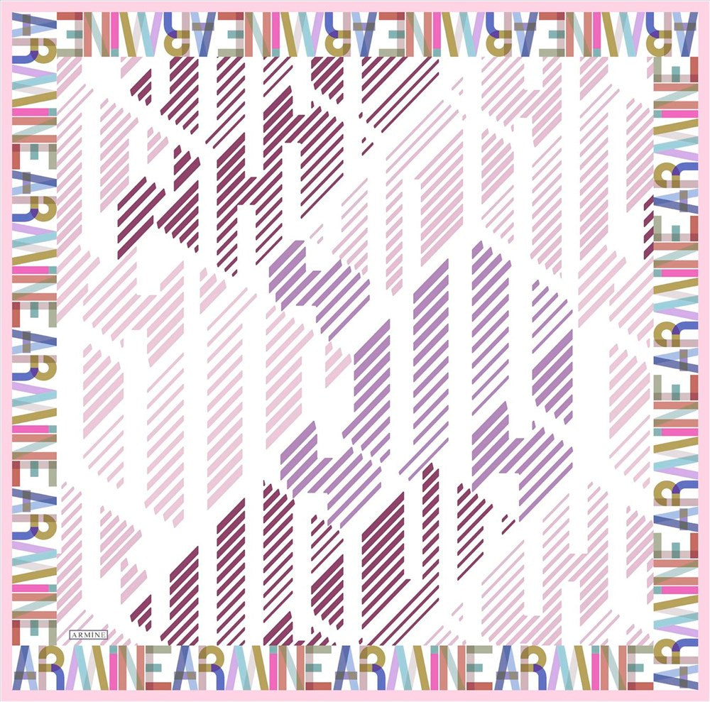 Armine Matrix Modern Silk Scarf No 1 - Beautiful Hijab Styles