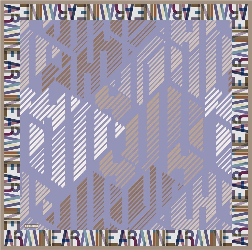 Armine Matrix Modern Silk Scarf No 5 - Beautiful Hijab Styles
