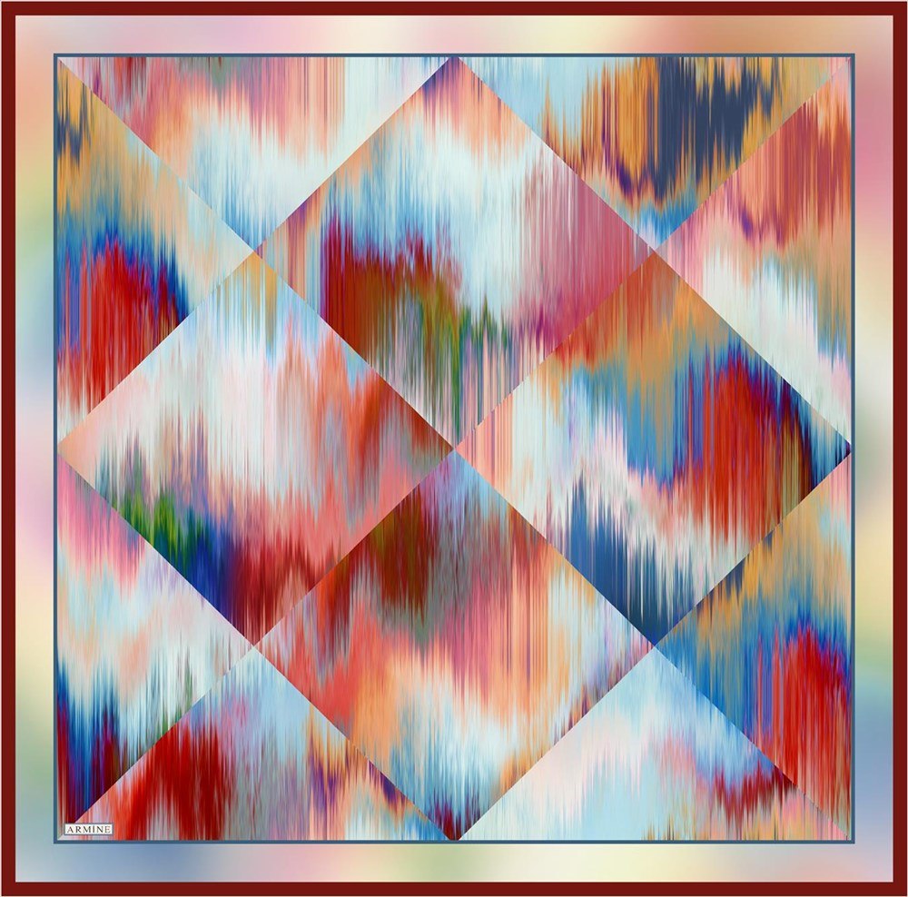 Armine Maori Vibrant Silk Scarf No 32 - Beautiful Hijab Styles