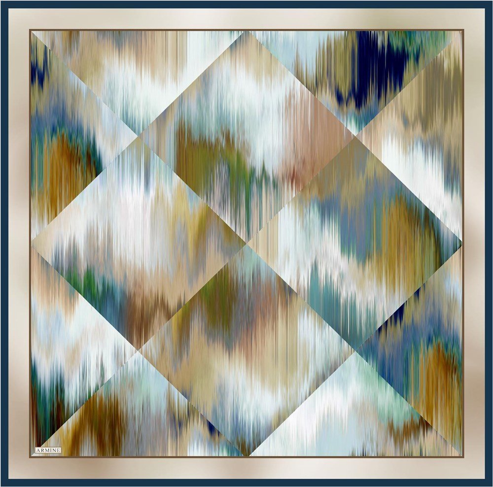 Armine Maori Vibrant Silk Scarf No 35 - Beautiful Hijab Styles