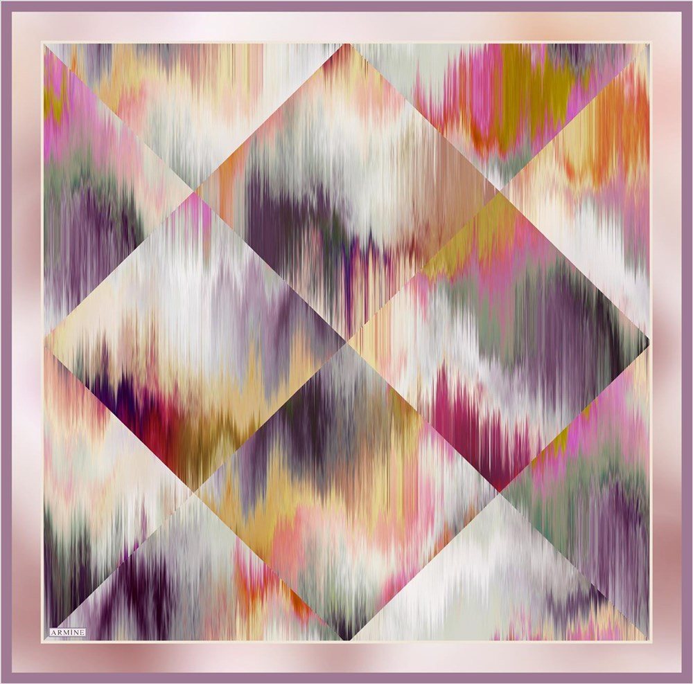 Armine Maori Vibrant Silk Scarf No 37 - Beautiful Hijab Styles