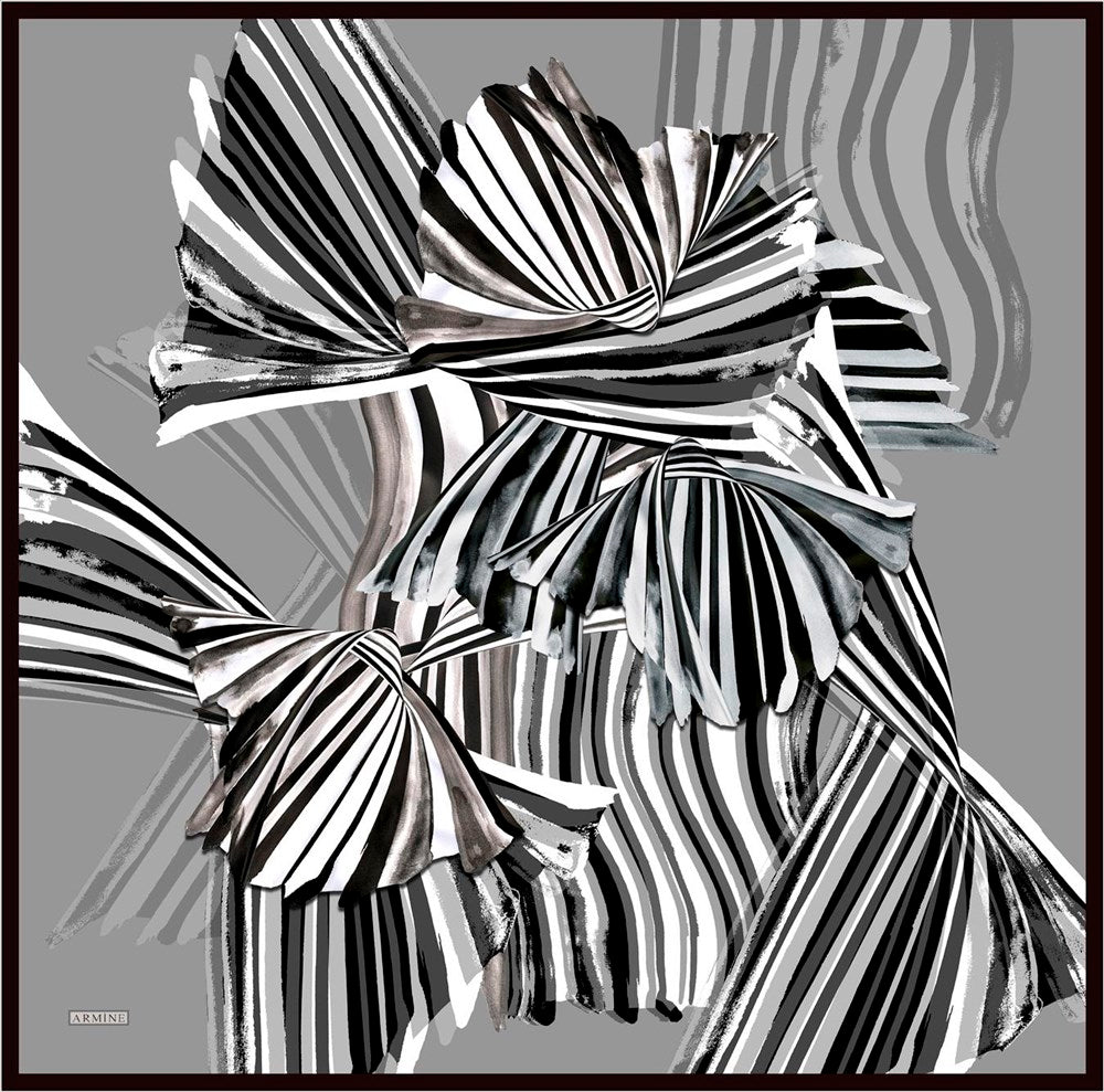 Armine Warp Abstract Silk Scarf No. 1 - Beautiful Hijab Styles