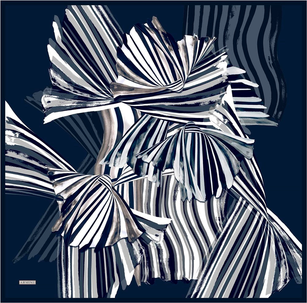 Armine Warp Abstract Silk Scarf No. 3 - Beautiful Hijab Styles