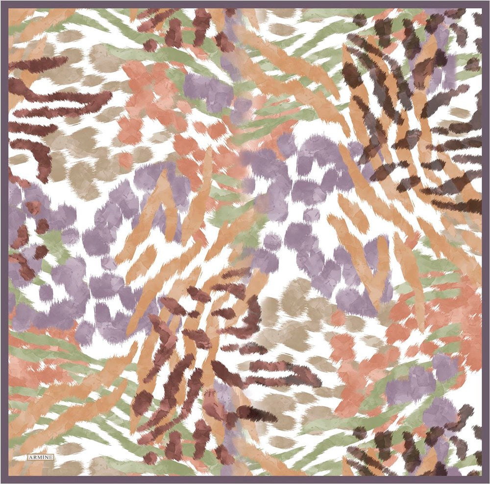 Armine Vibrant Safari Silk Scarf No 1 - Beautiful Hijab Styles