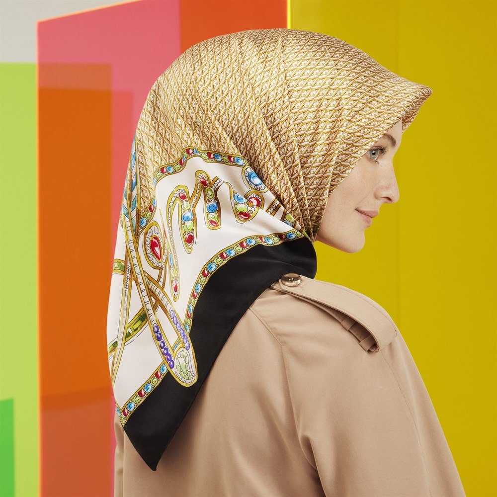 Armine Charmed Women Silk Scarf No 1 - Beautiful Hijab Styles