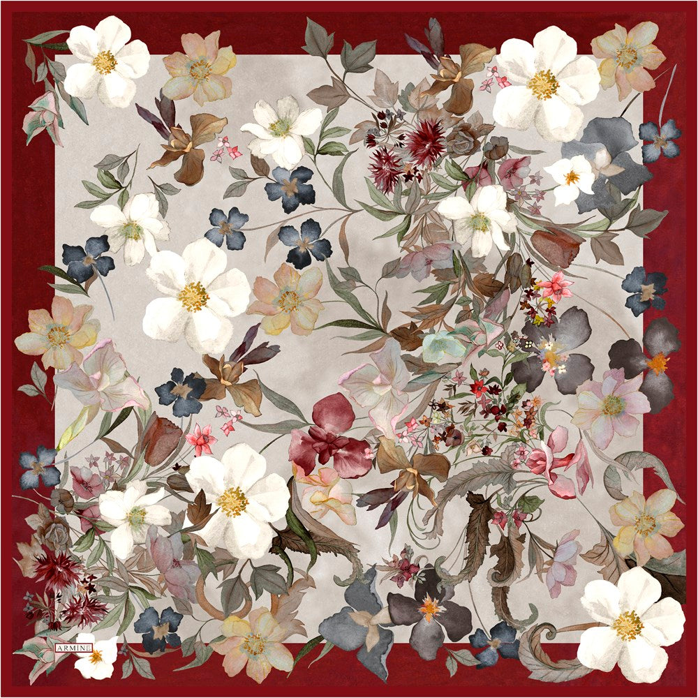 Armine Garden of Eden Women Silk Scarf No. 16 - Beautiful Hijab Styles