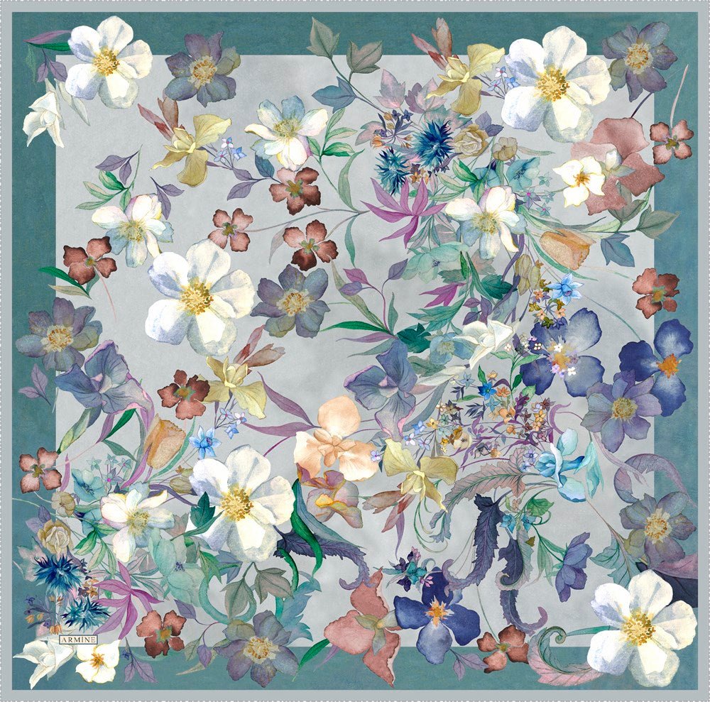 Armine Garden of Eden Women Silk Scarf No. 4 - Beautiful Hijab Styles