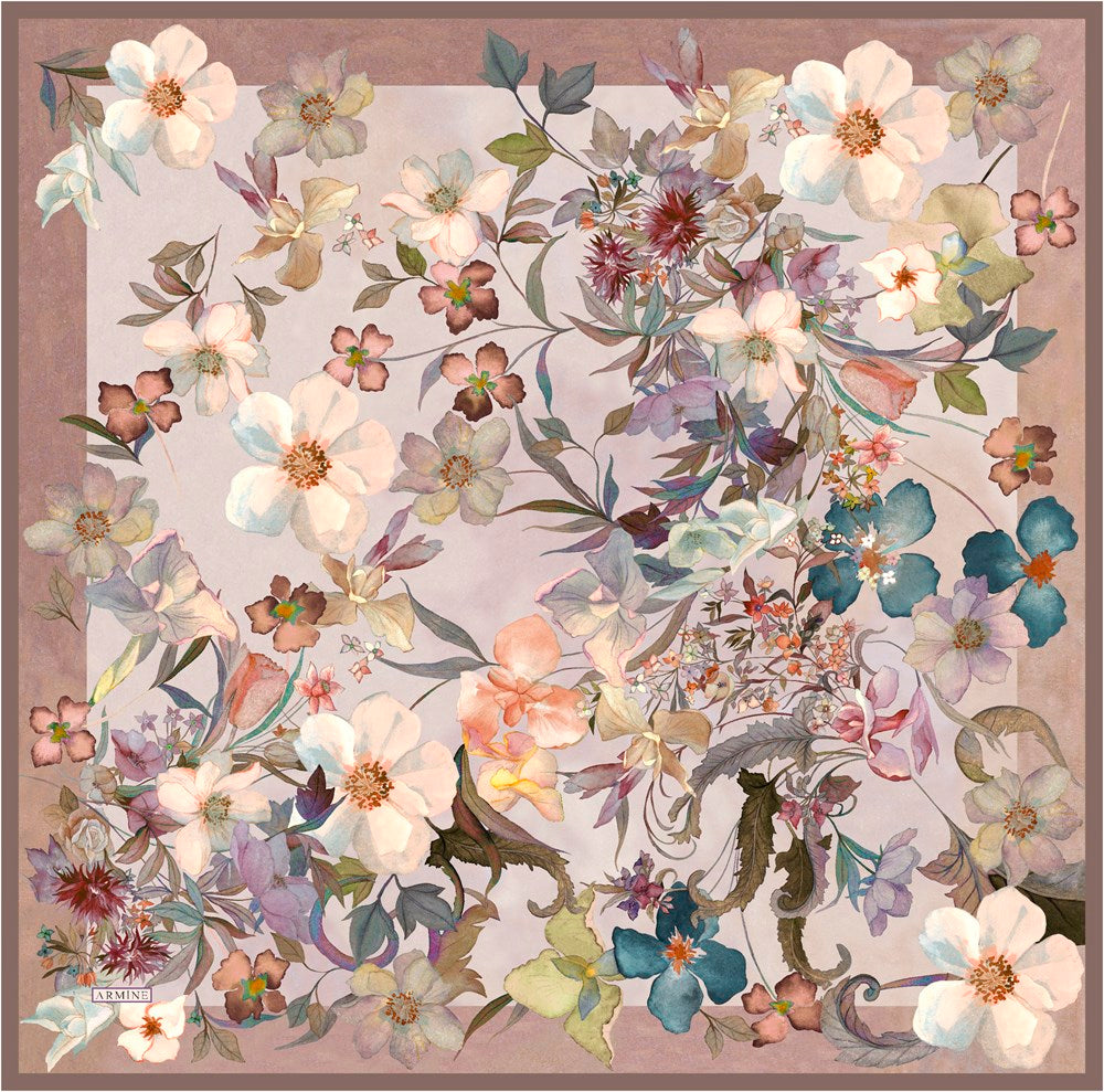 Armine Garden of Eden Women Silk Scarf No. 5 - Beautiful Hijab Styles