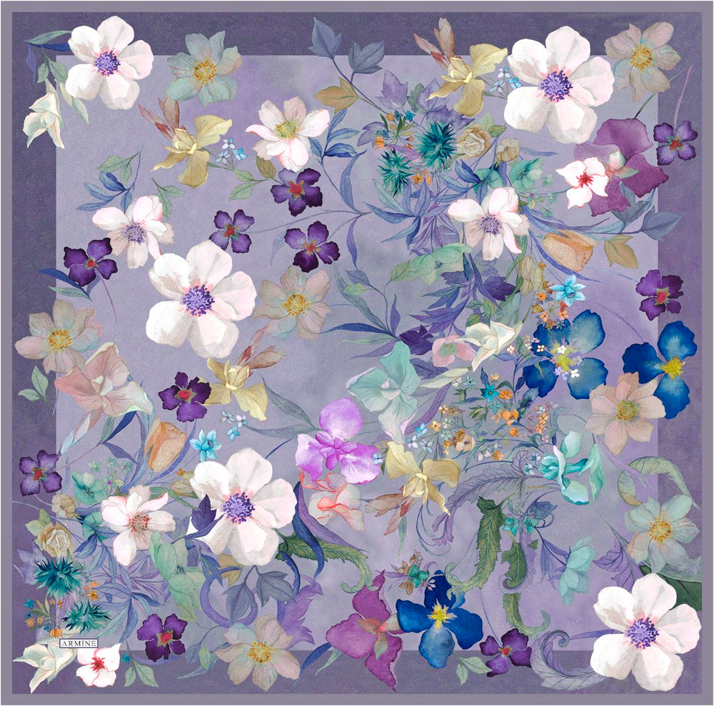 Armine Garden of Eden Women Silk Scarf No. 51 - Beautiful Hijab Styles