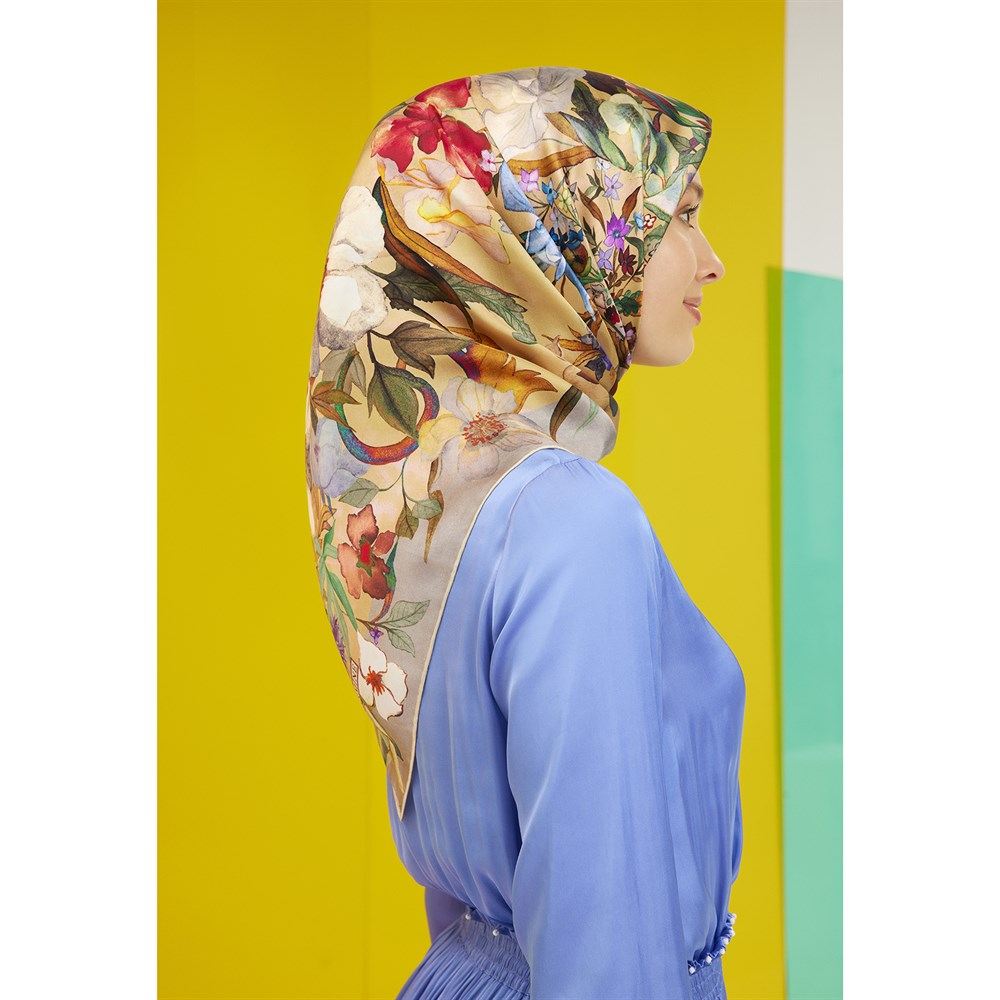 Armine Garden of Eden Women Silk Scarf No. 1 - Beautiful Hijab Styles