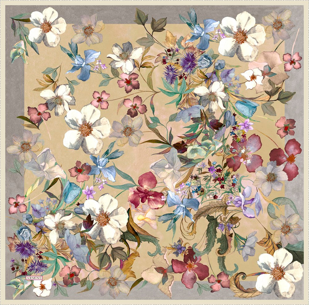 Armine Garden of Eden Women Silk Scarf No. 1 - Beautiful Hijab Styles