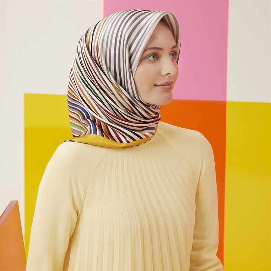 Armine Color Pop Turkish Silk Scarf No 1 - Beautiful Hijab Styles