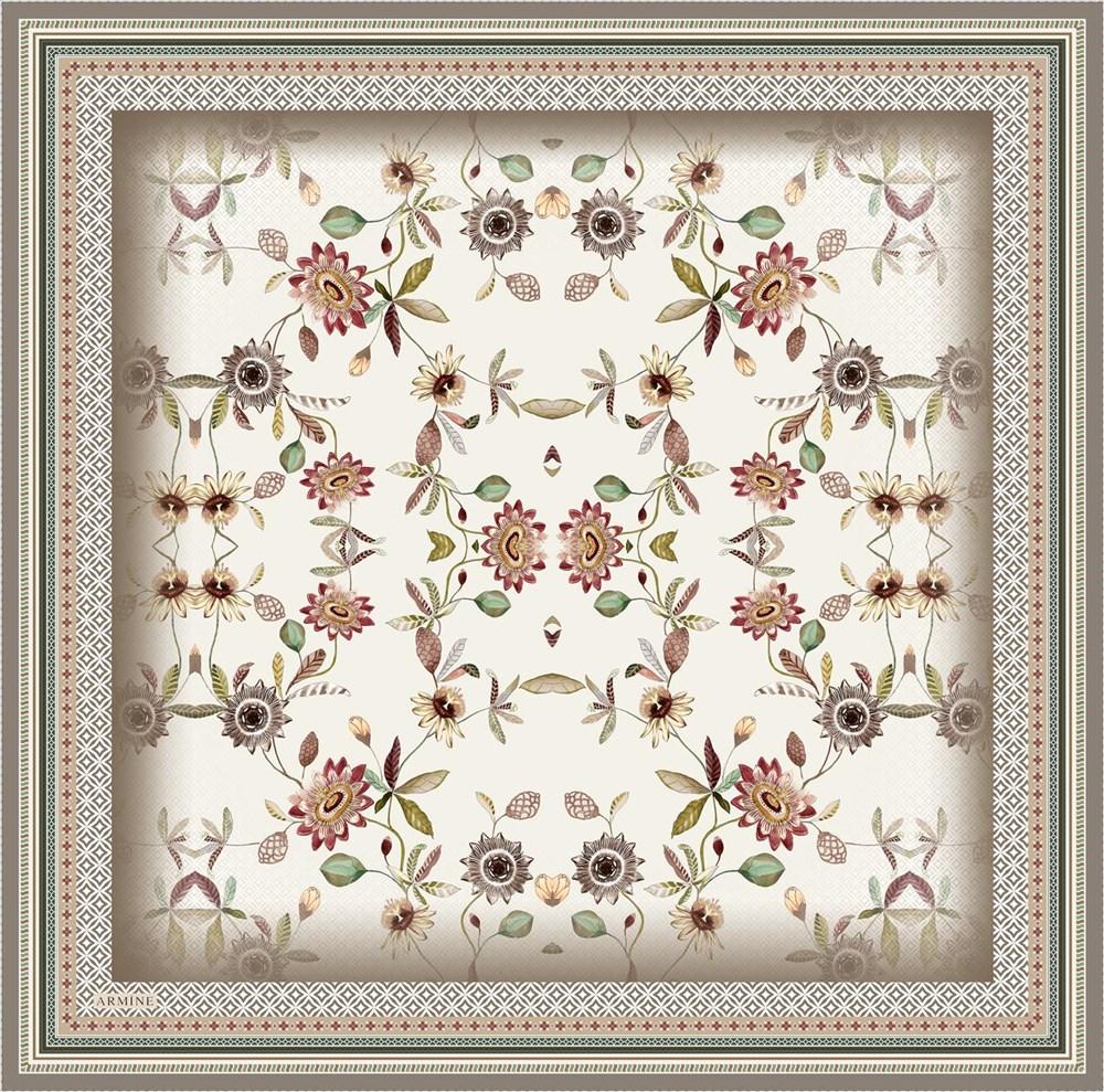 Armine Malorie Floral Silk Twill Scarf No. 9 - Beautiful Hijab Styles