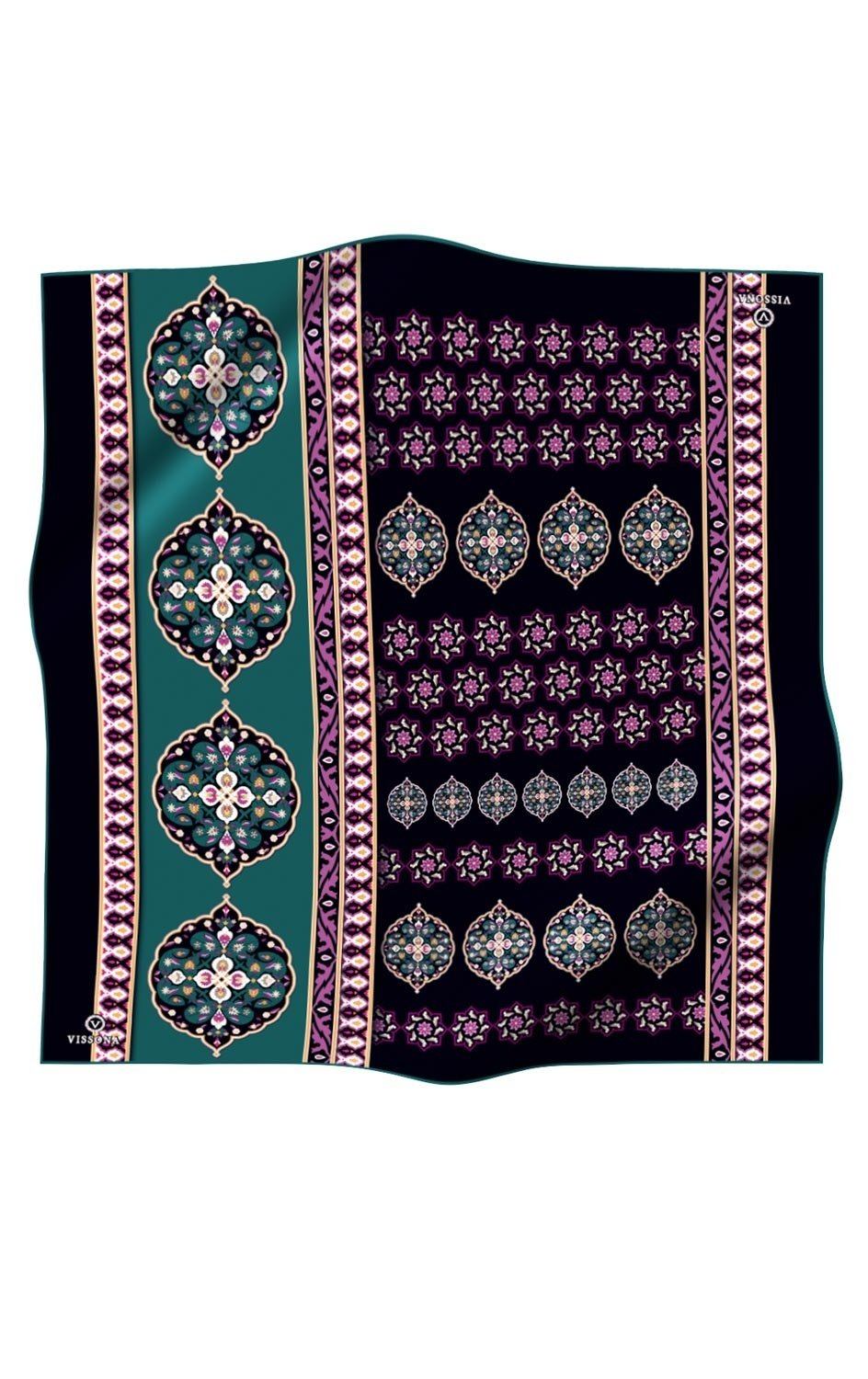 Vissona Moorish Silk Twill Scarf No. 6 - Beautiful Hijab Styles