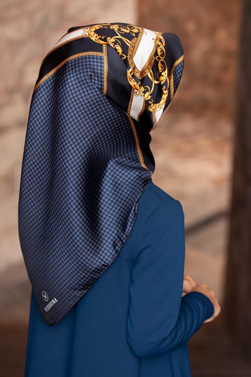 Vissona Ella Turkish Silk Scarf No. 8 - Beautiful Hijab Styles