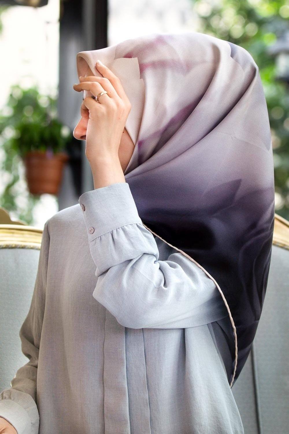 Vissona Rosa Floral Silk Scarf No. 3 - Beautiful Hijab Styles