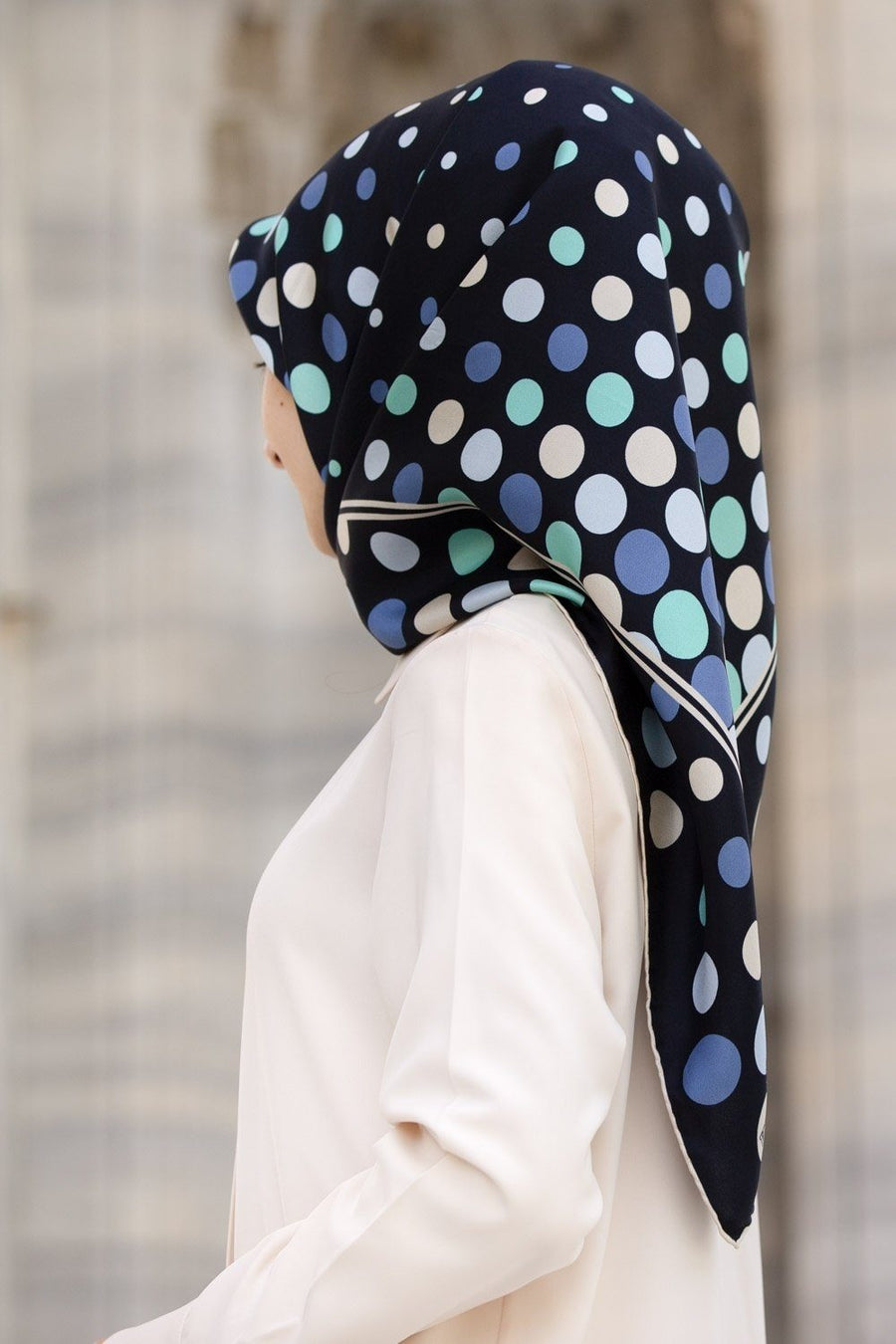 Vissona Bubbles Women Silk Scarf No. 1 - Beautiful Hijab Styles