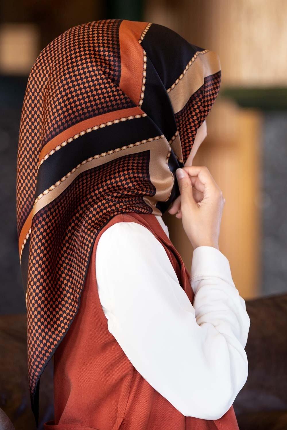 Vissona Carla Turkish Silk Scarf No. 9 - Beautiful Hijab Styles
