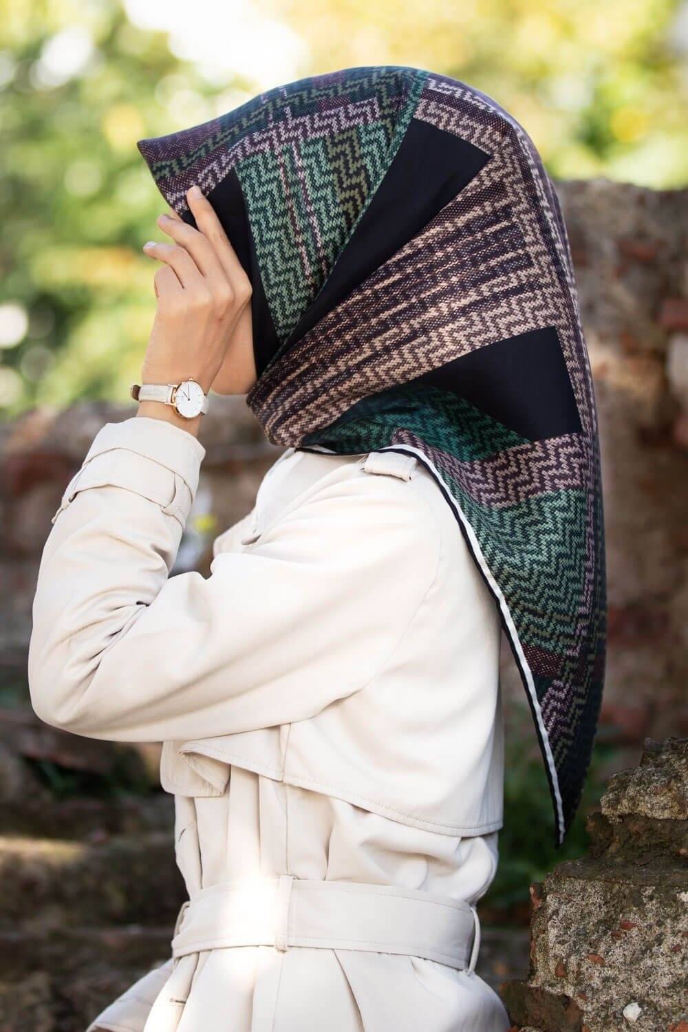 Vissona June Silk Twill Scarf No. 5 - Beautiful Hijab Styles