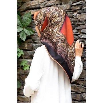 Vissona Victoria Turkish Silk Twill Scarf No. 3 - Beautiful Hijab Styles