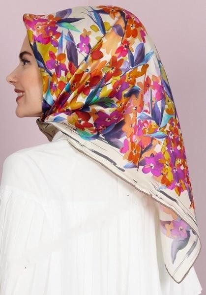 Aker Destiny Turkish Silk Scarf No. 32 - Beautiful Hijab Styles