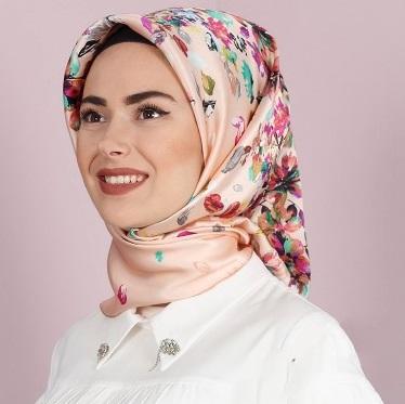 Aker Sakura Silk Scarf for Women No. 61 - Beautiful Hijab Styles
