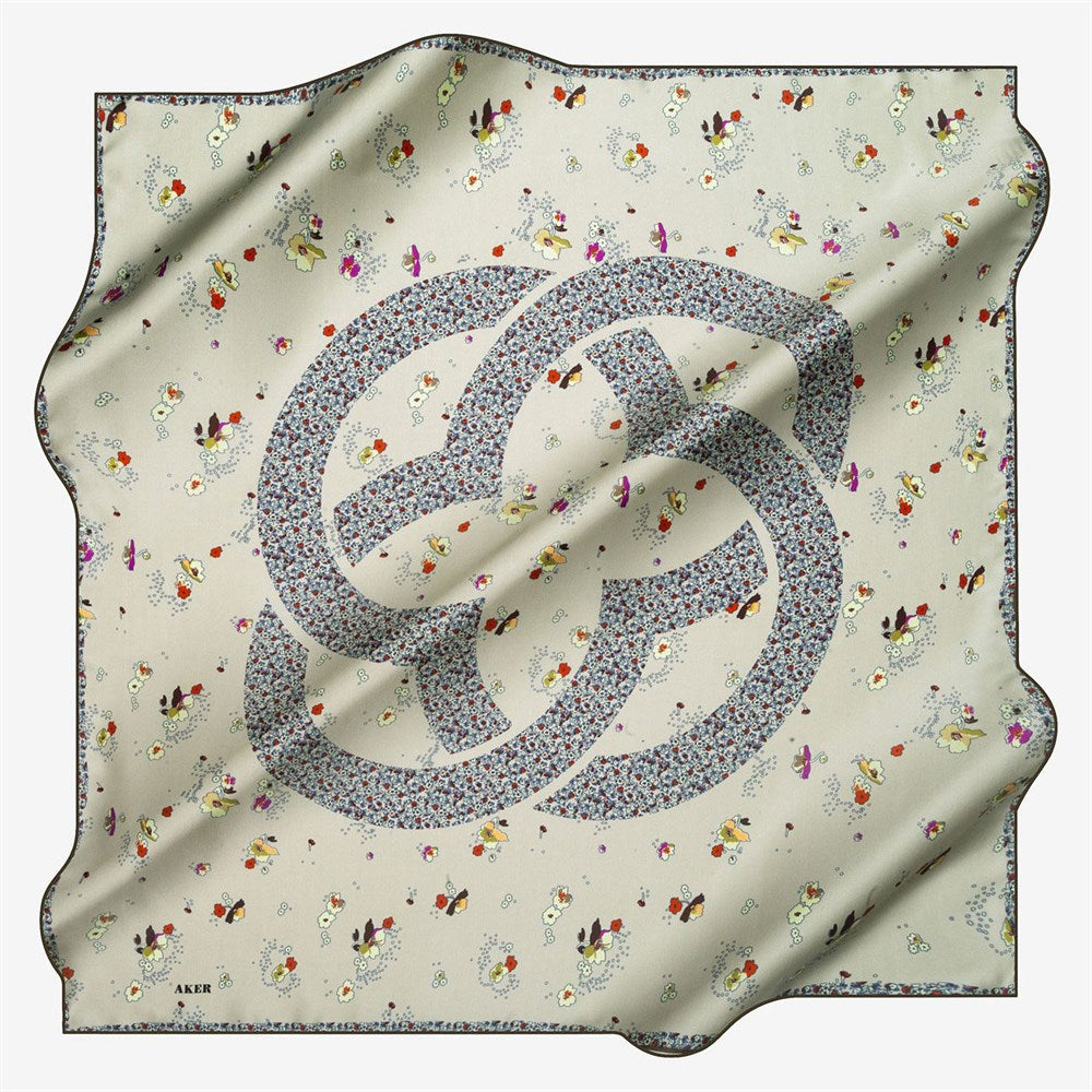 Aker Dainty Silk Twill Scarf No.51 Silk Hijabs,Aker,Silk Scarves Aker 