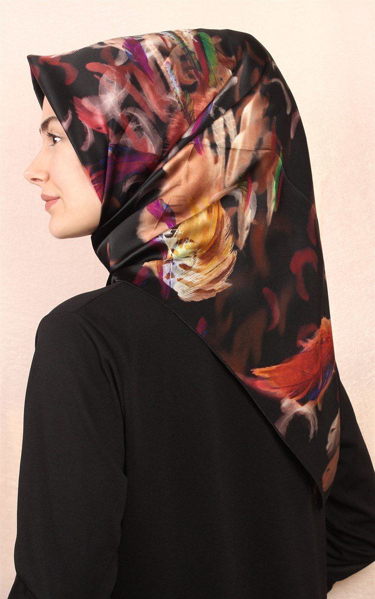 Aker Feather Turkish Silk Scarf No. 11 - Beautiful Hijab Styles