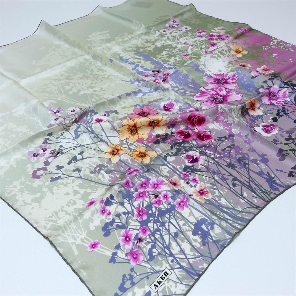 Aker Venice Floral Silk Scarf No. 51 - Beautiful Hijab Styles