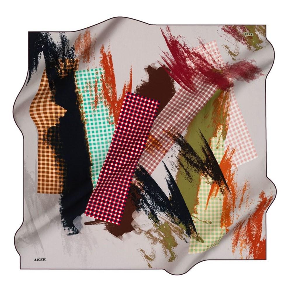 Aker Pyrite Women Silk Scarf No. 91 - Beautiful Hijab Styles